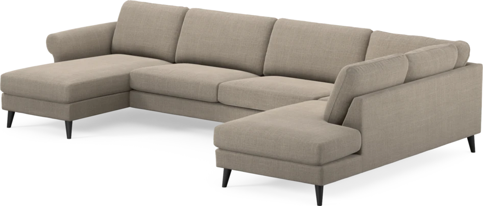 Bridge - 3-sits soffa med schäslong vänster och divan höger - Beige