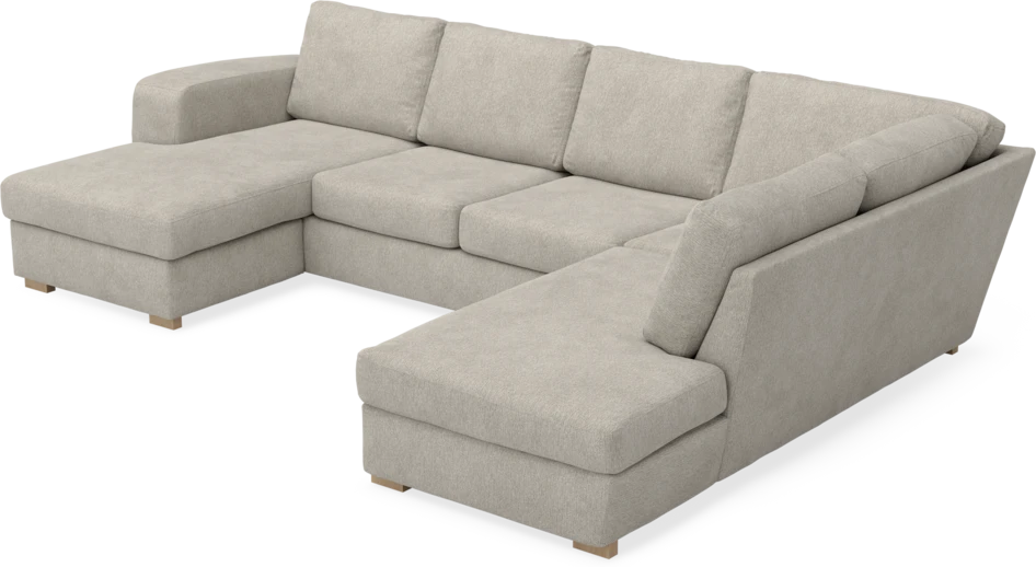 Friday - 3-sits soffa med schäslong vänster och divan höger - Beige