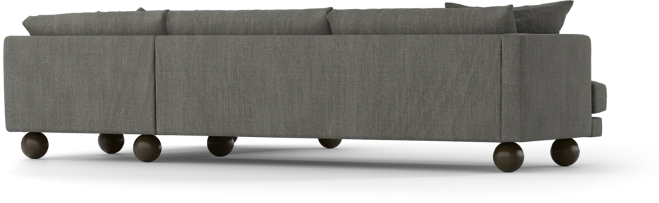 Harper - 3-sits soffa med divan höger - Grå