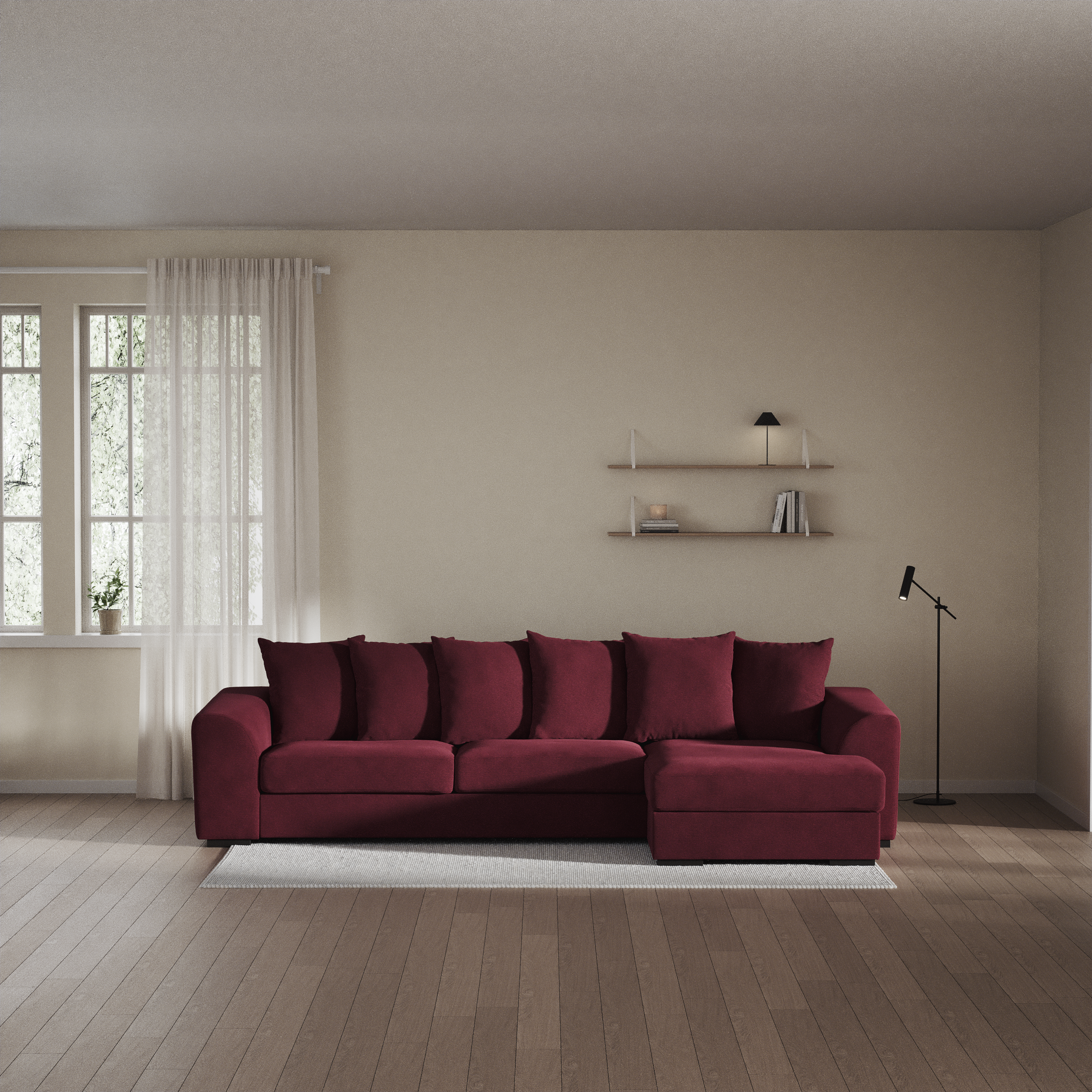 Town - 3-sits soffa med schäslong höger - inspiration