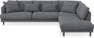 Harper - 3-sits soffa med divan höger - Grå