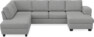 Friday - 3-sits soffa med divan vänster och schäslong höger - Grå