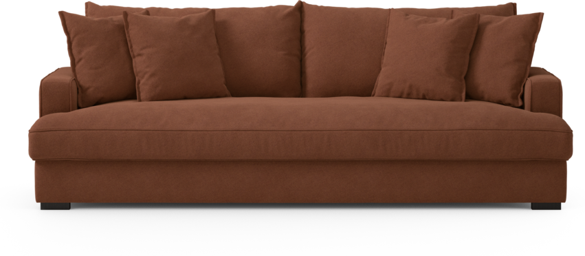 Mila - 4-sits soffa, hel dyna - Orange