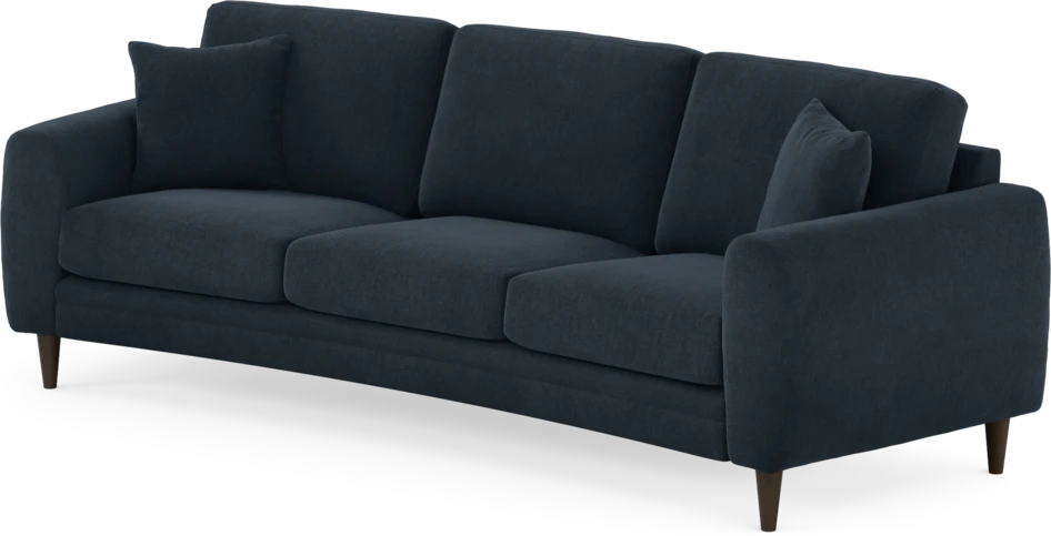 Eden - 3-sits soffa svängd - Blå