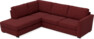 Friday - 2,5-sits soffa med divan vänster - Rosa