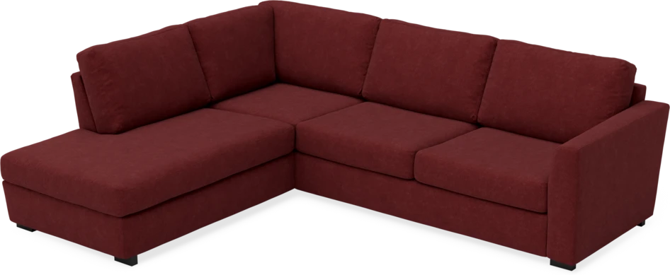 Friday - 2,5-sits soffa med divan vänster - Rosa