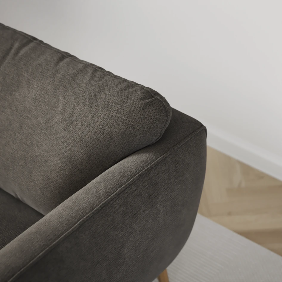 Madison Lux - Hörnsoffa med schäslong höger - Grå