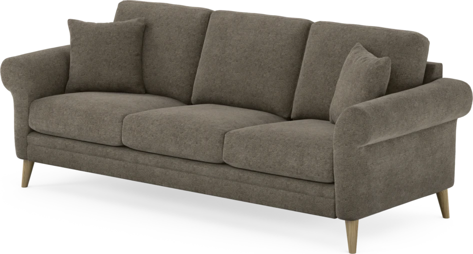 Eden - 3-sits soffa - Brun