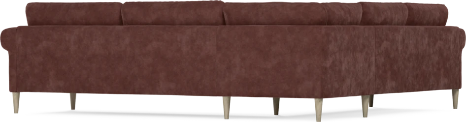 Bridge - Hörnsoffa, 2+3-sits - Röd