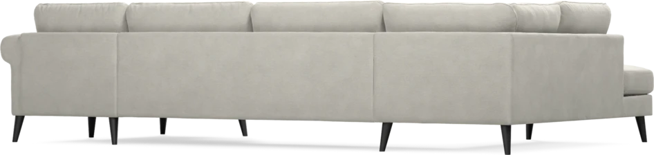Bridge - 3-sits soffa med divan vänster och schäslong höger - Grå