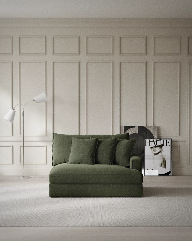 Rossi - 2-sits med armstöd höger - inspiration