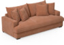 Mila - 3-sits soffa, hel dyna - Gul
