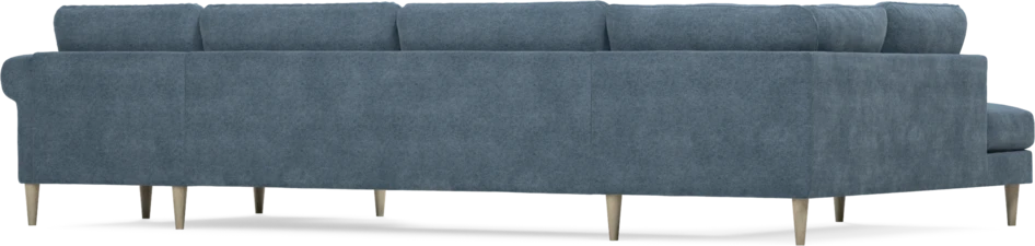 Bridge - 3-sits soffa med divan vänster och schäslong höger - Blå