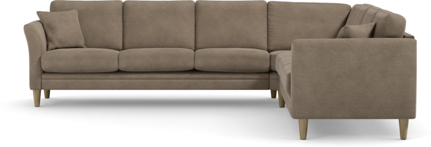 Eden - Hörnsoffa 3+3 - Brun