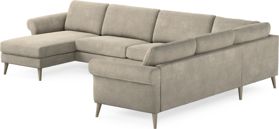 Bridge - Hörnsoffa, 3+2-sits med schäslong vänster - Beige