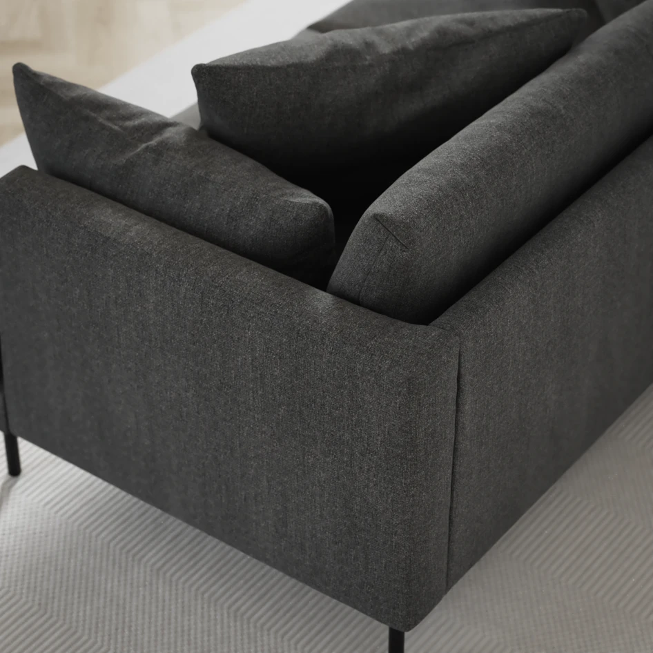 Harper - 4-sits soffa - Grå