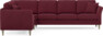 Eden - Hörnsoffa, 2+3-sits - Röd