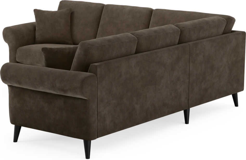Eden - Hörnsoffa, 2+2-sits - Brun