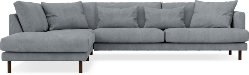 Harper - 3-sits soffa med divan vänster - Grå