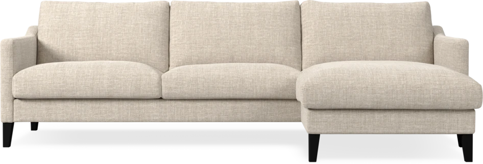 Winston - 3-sits soffa med schäslong, vändbar - Beige