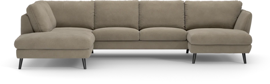 Madison - 2-sits soffa med divan vänster och schäslong höger - Beige