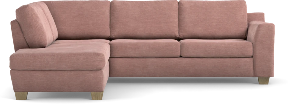 Friday - 2,5-sits soffa med divan vänster - Rosa