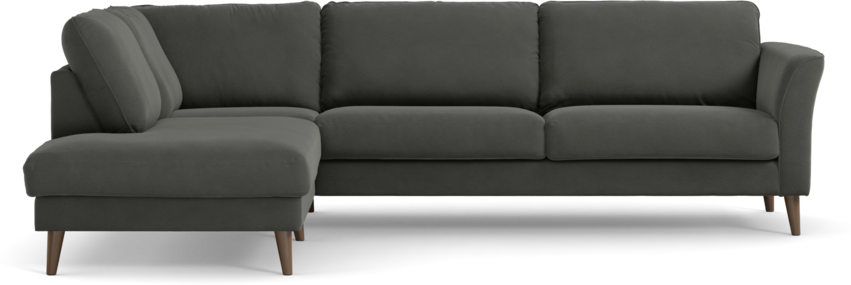 Bridge - 3-sits soffa med divan vänster - Grå