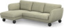 Madison Lux - 2-sits soffa med schäslong vänster - Grön