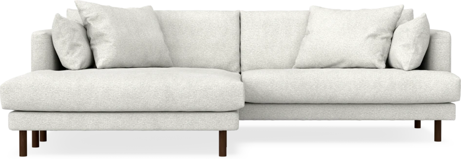 Harper - 4-sits med schäslong XL vänster - Vit