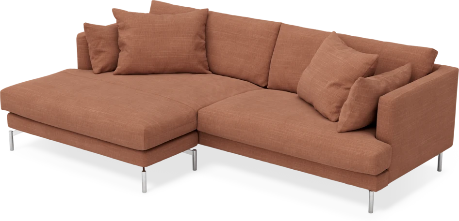 Harper - 4-sits med schäslong XL vänster - Orange