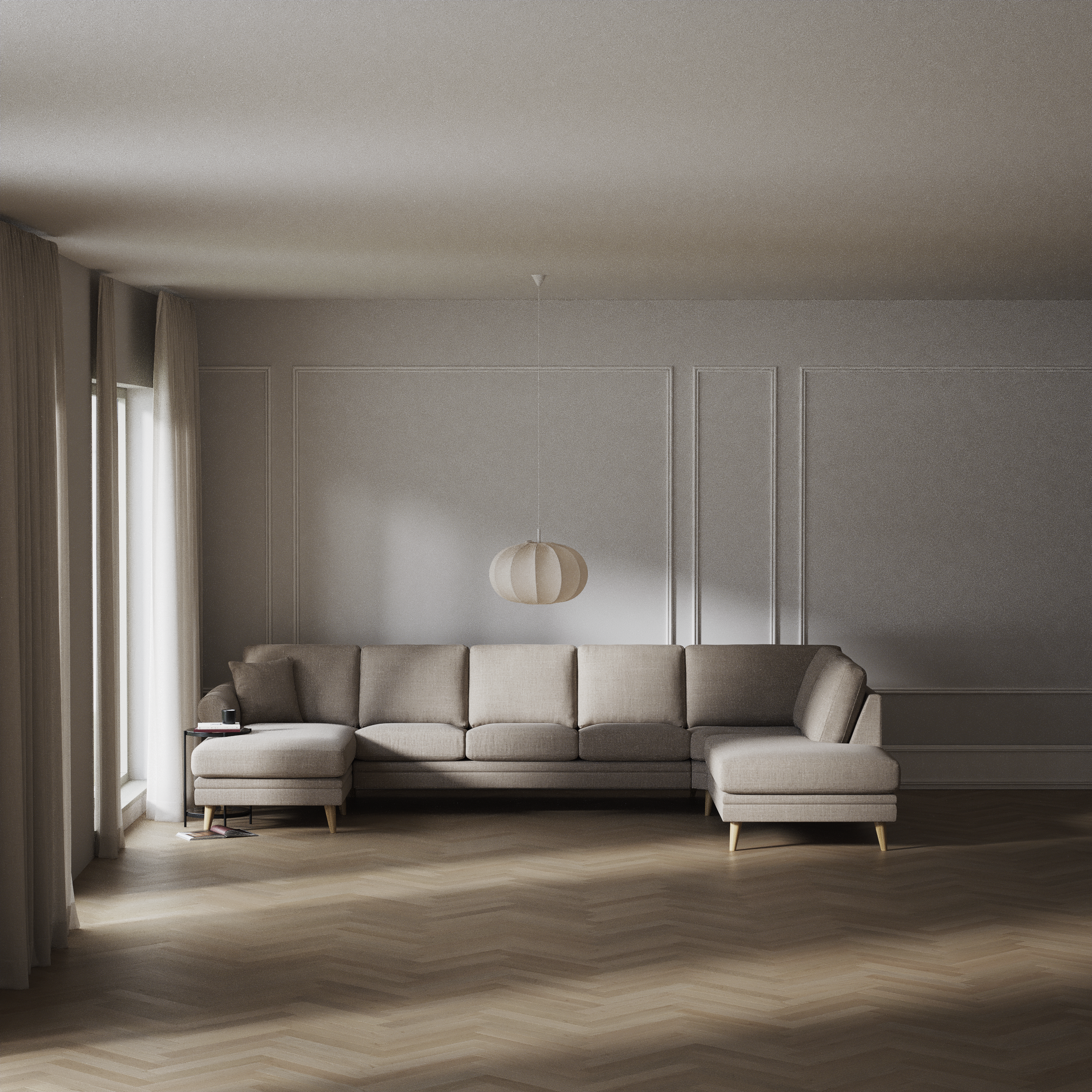 Eden - 3-sits soffa med schäslong vänster och divan höger - inspiration
