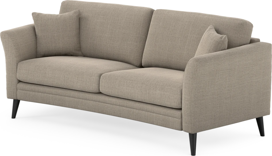 Eden - 2,5-sits soffa svängd - Beige