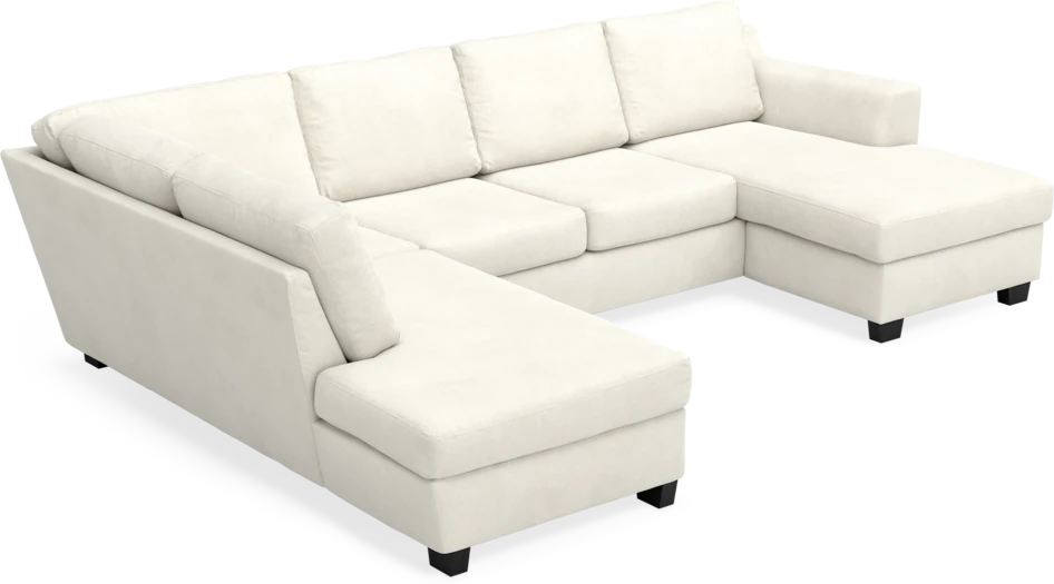 Friday - 3-sits soffa med divan vänster och schäslong höger - Vit