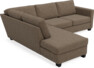 Friday - 2,5-sits soffa med divan vänster - Brun