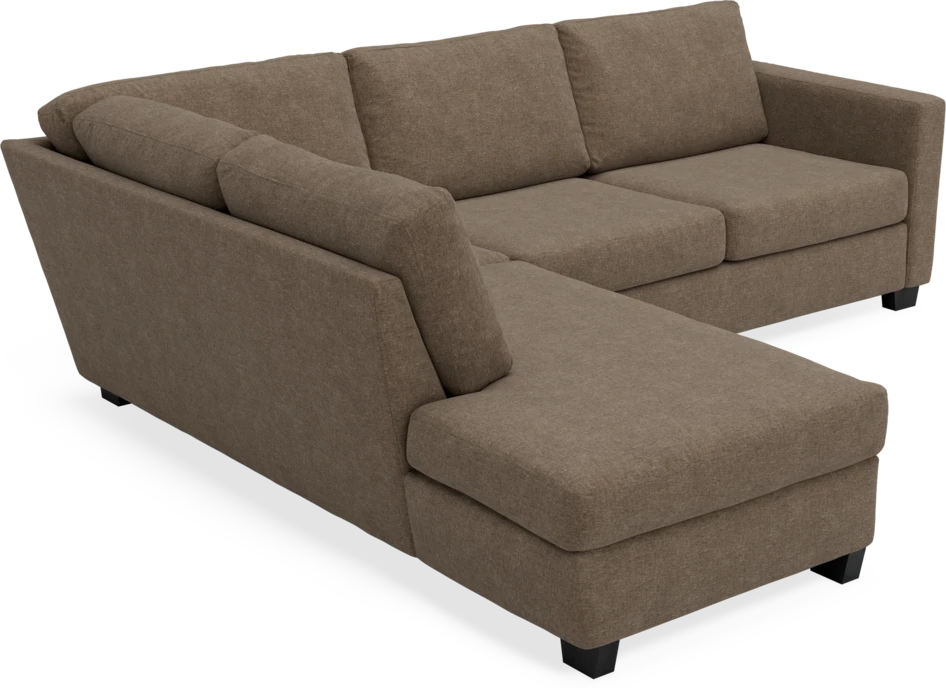 Friday - 2,5-sits soffa med divan vänster - Brun