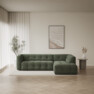 Bella - 3-sits soffa med divan höger - Grön