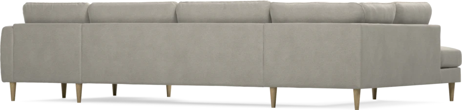 Bridge - 3-sits soffa med divan vänster och schäslong höger - Grå