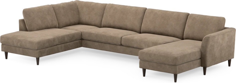 Bridge - 3-sits soffa med divan vänster och schäslong höger - Beige