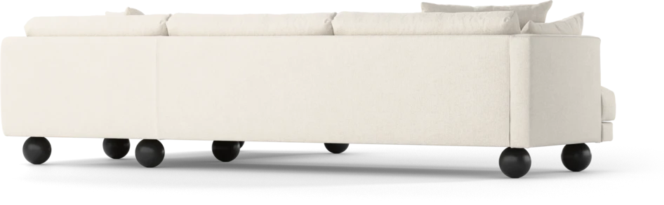 Harper - 3-sits soffa med divan höger - Vit