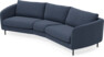 Madison - 3-sits soffa svängd, 90 cm - Blå