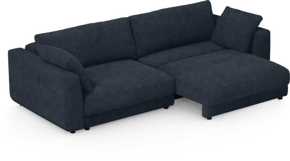 Amie - Bäddsoffa 4-sits - Blå