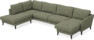 Bridge - 3-sits soffa med divan vänster och schäslong höger - Grön