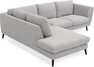 Madison - 2-sits soffa med divan vänster - Grå