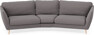 Madison - 3-sits soffa svängd, 90 cm - Grå