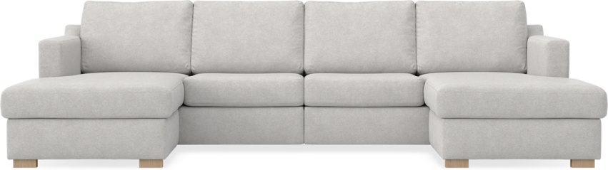 Friday - 2-sits soffa med två schäslonger - Grå