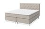 Sleep Delux - Kontinentalsäng, dubbelsäng med bäddmadrass Sense Delux - Beige