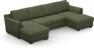 Friday - 2-sits soffa med två schäslonger - Grön