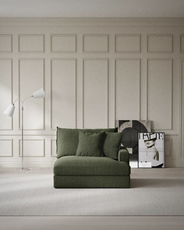 Rossi - 1,5-sits med armstöd höger - inspiration