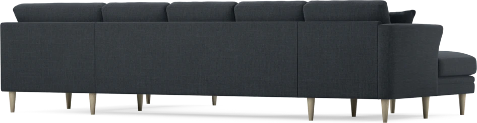 Eden - 3-sits soffa med schäslong vänster och divan höger - Blå