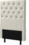 Delux Pikerad XL - Sänggavel, 90-210 cm - Beige